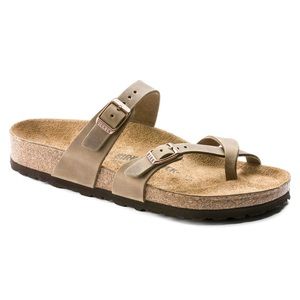 NEW - Birkenstock - Mayari - Oiled Leather - Tabacco - SEE Sizing Photo